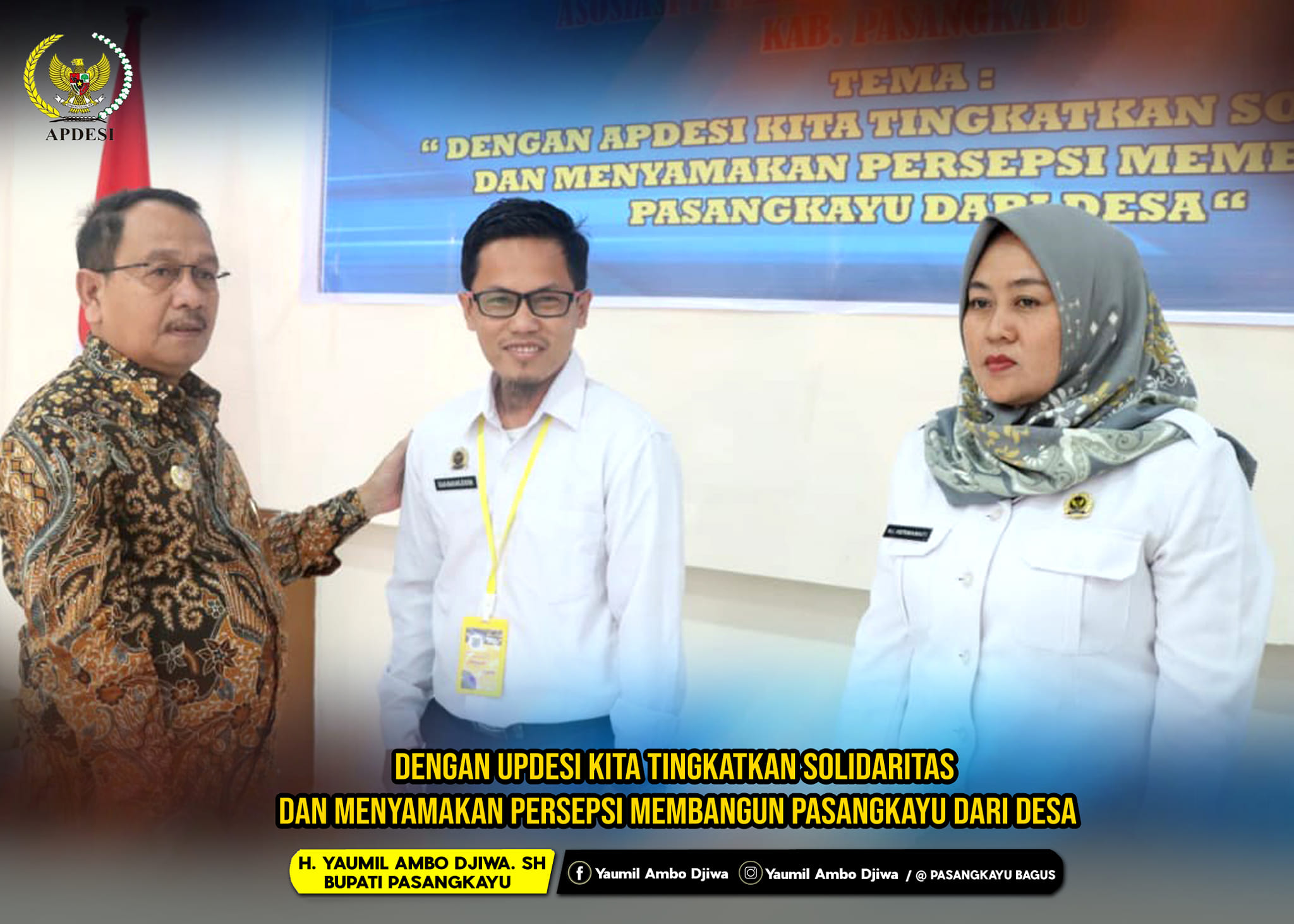 Apdesi Pasangkayu Gelar Musda, Bupati Yaumil Harap Punya Misi Majukan Desa Melalui Berbagai Aksi Nyata